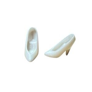 Barbie Doll Clothes Accessories Pearl Closed Toe Heel Shoes Pumps Stiletto